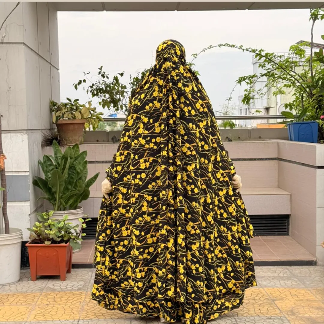 Cherry Georgette Fabric Khimar Scarf Set CG113